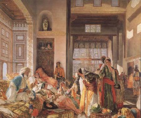 John Frederick Lewis An Intercepted Correspondance,Cairo (mk32) Sweden oil painting art